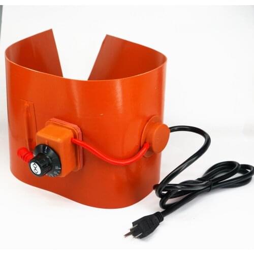 110V 20 L(4.4 Gallon) 200x860x1.8mm 800W Silicon Band Drum Heater Blanket Oil Biodiesel Barrel
