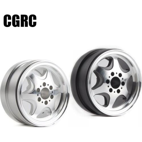 2pcs Metal 2.2inch Wheel Hub Beadlock Rim For 1/10 RC Crawler Car TRX4 G500 Defender Axial SCX10 90046 RC4WD D90 D110 TF2