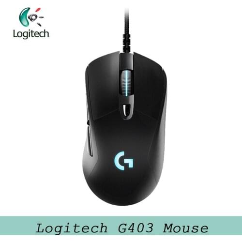 Original Logitech G403 Gaming Mouse Wired RGB Game Mouse Support Desktop/ Laptop Support Windows 10/8/7 for Mouse Gamer