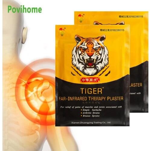 8Pcs/bag Tiger Balm Analgesic Patch For Treat Rheumatoid Arthritis Muscle Joints Sore Stickers Knee Shoulder Pain Relief Plaster