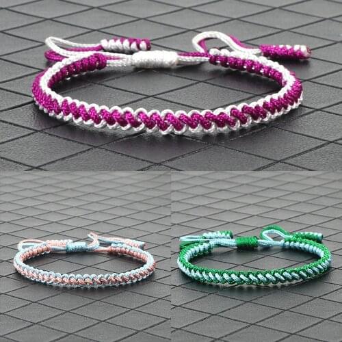 Handmade Braided String Bracelet Charm Rope Bracelets for Women Men Bring You Lucky Peaceful Adjustable Size Trendy Jewelry Gift