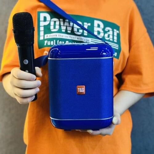 TG523 Portable Wireless Bluetooth Speaker Super Subwoofer Small Speaker Home KTV Stereo Surround Caixa De Som Supports FM Radio