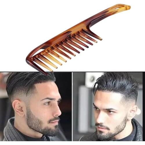 Hair Comb Men Vintage Oil Head Comb Wide Tooth Detangling Curly Comb Back Head Comb Hairdressing Styling Tools