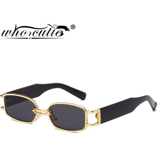 Retro Small Square Steampunk Sunglasses Men 2020 Brand Design Rectangular Frame Cool Hip Hop Sun Glasses Shades for Women S426