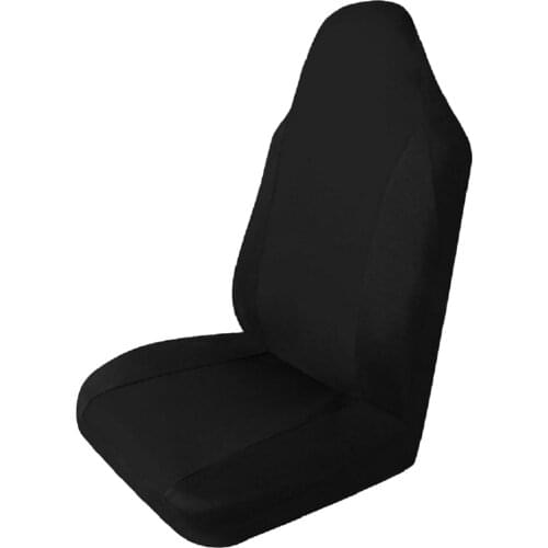 Universal Car Single Front Pad Polyester Mesh Protective Cover Cushion Black