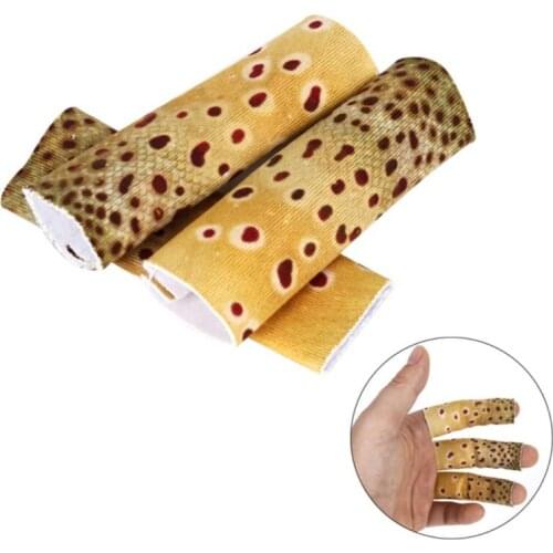 3pcs/set Fishing Anti Scratch Protection Finger Protective Sleeve Fly Line Fishing Finger Sleeve Protector Cover Accessories