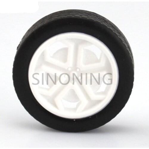50pcs 26mm Diameter Tires Rubber Toy Car Wheel Part DIY model accessories