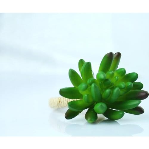 Free Shipping Green Artificial Plant Napkin Ring Holder 10 Pcs qn21011408