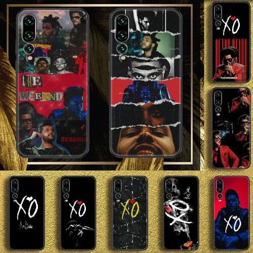 Rapper The Weeknd Phone case For Huawei P Mate P10 P20 P30 P40 10 20 Smart Z Pro Lite 2019 black 3D cover painting Etui fashion