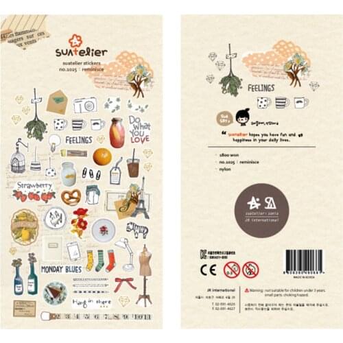 Home Furnishing Cartoon Decorative Stationery Stickers Scrapbooking DIY Diary Album Stick Label
