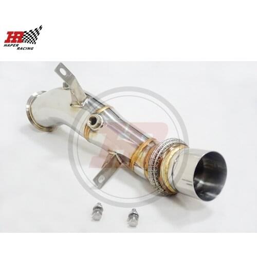 HP RACING 3.5''-3.0'' Catless Downpipe For N55 Engine F10 F07 F11 535I 535XI F12 F13 640I E70 E71 X5 X6 10-17