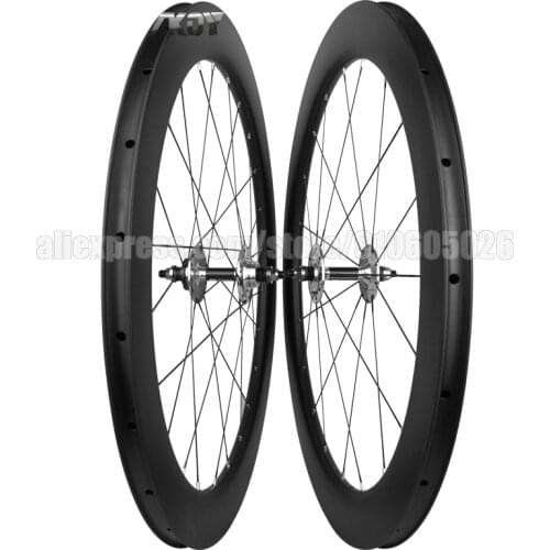 Carbon Fixed Gear Wheelset 700c 88mm DT Swiss Single Speed Fixed Gear Wheel 25mm Width Fixie Wheelset Clincher Fixie Bike Wheels
