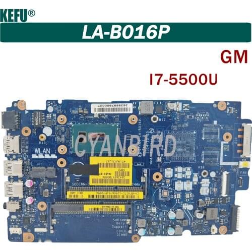 KEFU ZAVC0 LA-B012P original mainboard for Dell Inspiron 15-5547 14-5447 UMA with I7-4500U Laptop motherboard