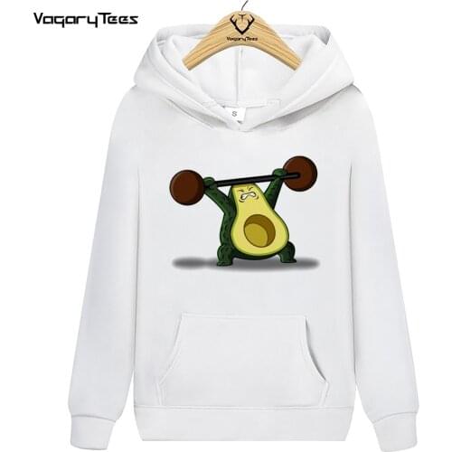 New Korean Cute Avocado Vegan Hoodies Sweatshirts Cute Pattern Print Kawaii Avocado family Harajuku Pullovers Tops