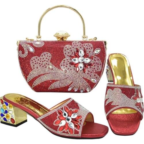 New Arrival Bag and Shoes Set Italy Italian Matching Shoe and Bag Set Shoe and Bag Set for Party In Women Shoe and Bag Set 2020