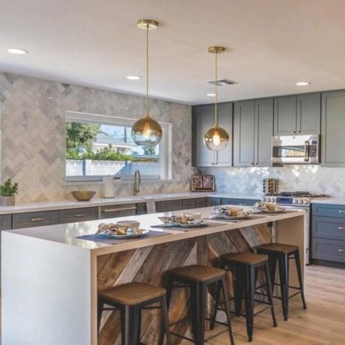 New Nordic Living Room Bedroom Bedside Bar Dining Room Glass Chandelier Light Luxury Gradient Glass Ball Chandelier