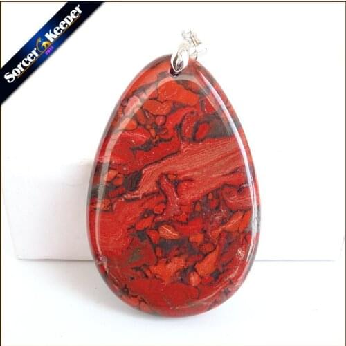 Collares New Pendant Necklace Natural Crystal Stone Bloodstone Beads Agates Necklace & Pendants Fashion Bijoux Women WS729