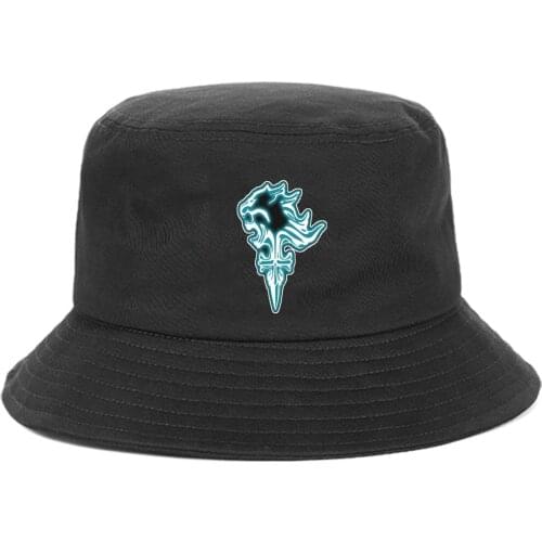 Anime Final Fantasy Bucket Hat teenager Outdoor Summer Hip Hop Cap unisex Streetwear Chapeau Caps Fisherman Caps