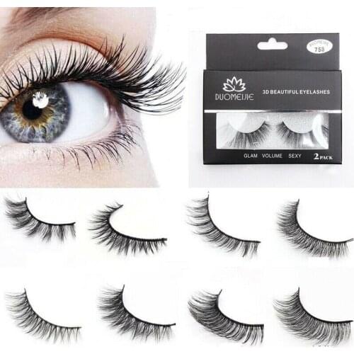 Eyelash Extension Supplies Mink Natural False Eyelash Volume Long Eye Lashes Extension Makeup False Eyelashes