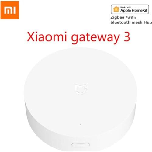Newest Xiaomi Multimode Smart Home Gateway ZigBee WIFI Bluetooth Mesh Hub Work With Mijia APP Apple Homekit Intelligent Home Hub