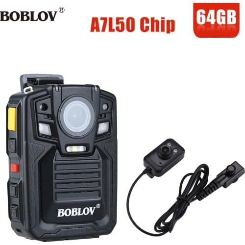 BOBLOV HD66-02 1290P Police Security External IR Infrared Lens Body Worn Camera Night Vision Motion Detection Portable Personal