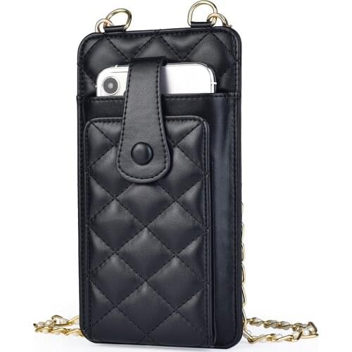 High Quality 5.5-6.5-6.7-6.9inch Universal Ladies phone bag cover sweet shoulder messenger bag multi-card women zipper wallet