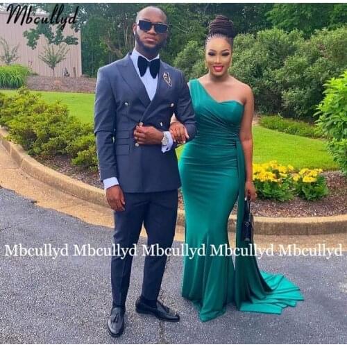 Green Sexy Long One-Shoulder Bridesmaid Dresses 2021 Backless Formal Prom Party Gown Women Long Gala wedding Dress