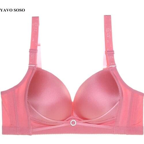 YAVO SOSO No Rims Underwears women bras Plus size push up sexy adjustable wireless bra 105 CD womens seamless underwear