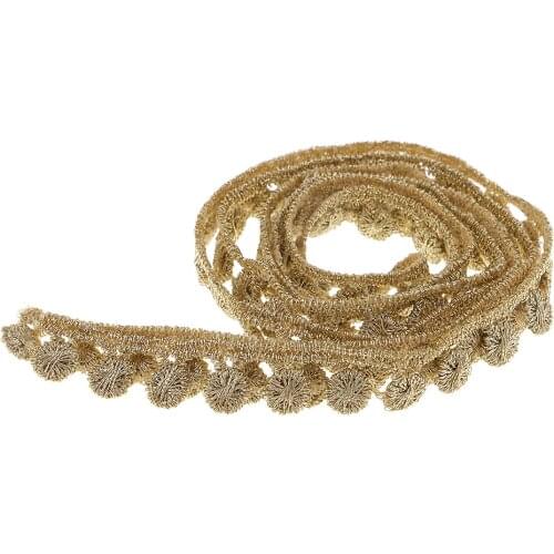 1 Yard Metallic Embroidered Lace Trim Ribbon Wedding Applique DIY Sewing Craft