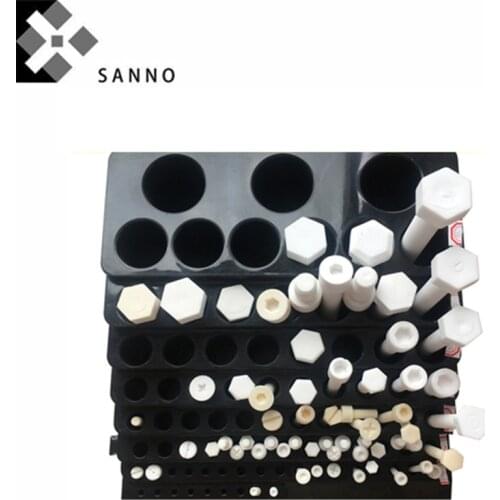 10pcs Wear resistance ZrO2 zirconia aluminum oxide ceramic screw bolt M2 M3 M4 M5 M6 M8 M10 M12 M14 M16 anti-static screws