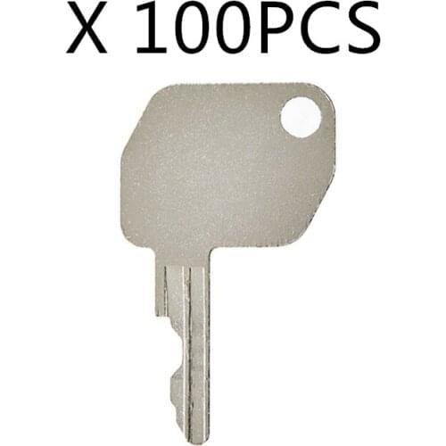 100 PCS 92274 Ignition Key For Ford NH New Holland JCB 3CX Thwiates Dumper Backhoe Heavy Equipment Starter Switch