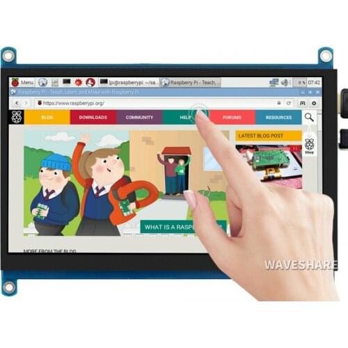 7inch Capacitive Touch Screen LCD (H), 1024×600 Display, HDMI, IPS, Support of Raspberry Pi/Jetson Nano/PC Windows 10/8.1/ 8/7