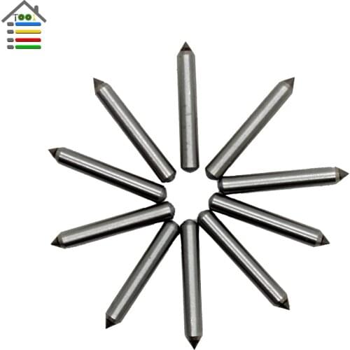 AUTOTOOLHOME 10PC Carbide Engraver Engraving Tips Nozzle Drill Bit For Electric Carving Pen Metal Wood PVC Plastic Glass Leather