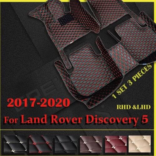 Car floor mats for Land Rover Discovery 5(SEVEN SEAT)2017 2018 2019 2020 Custom auto foot Pads automobile carpet cover