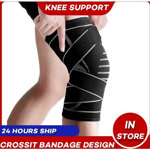 Bandage Compression Knee Sleeve Support Protector Sport Kneepad Fitness Running Cycling Braces High Elastic Gym Knee Pad Warm