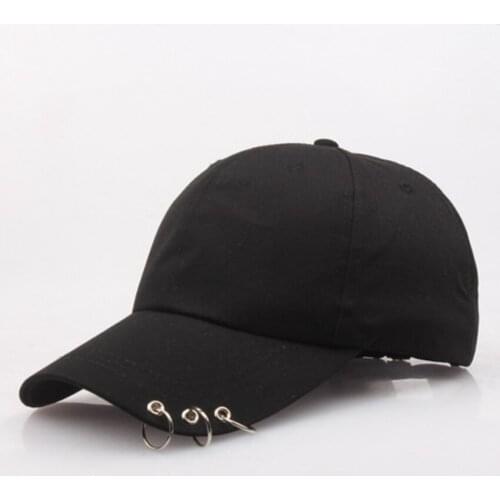 1PC Pin Rings Outdoor Sports Women Sun Fishing Cap High Quality Adjustable Unisex Baseball Hat Men Fashion Snapback Summer Hat