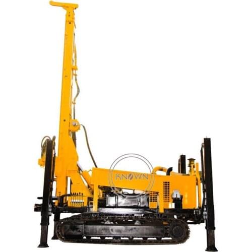 Construction Water Drilling Rig Machine Borehole Hydraulic Crawler Rock Borehole Drilling Machine DiggeFor Sale Trailer