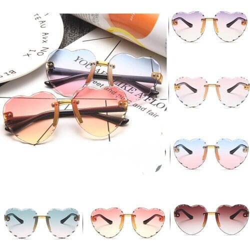 Rimless Kids Sunglasses Boys Grils Lovely Baby Sun Glasses Children Outdoor Goggles Shades Colorful Mirror Uv400