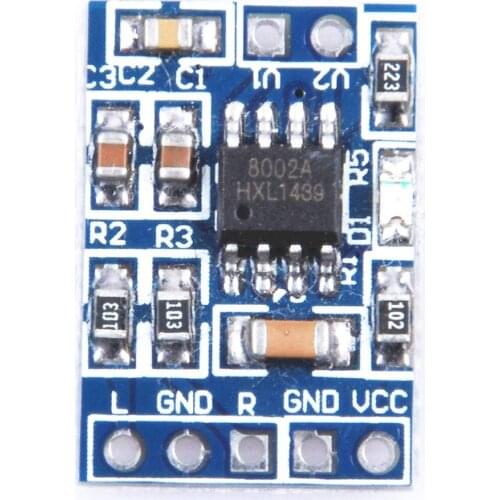 HXJ8002 Mini Audio Amplifier Module Audio Amplifier Module Single Channel 3W DC 2.0-5.5V