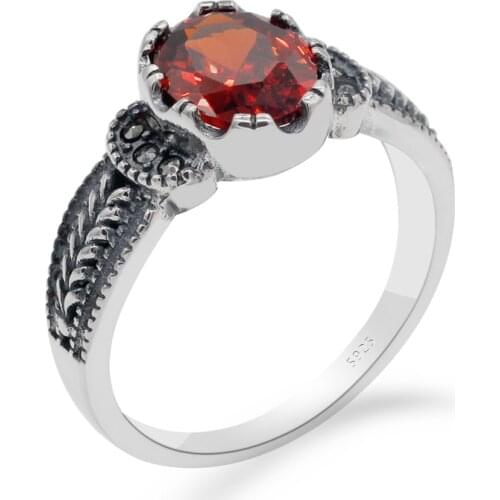 2019 hot 925 sterling silver ladies ring Turkish style retro ring iron ore jewelry womens fashion jewelry new listing