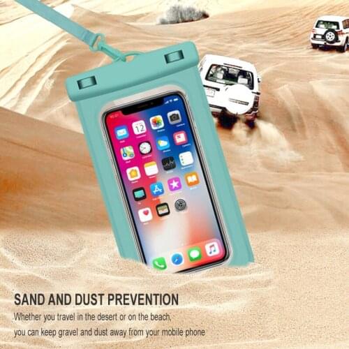 Mobile Phone Waterproof Bag Diving Drifting Waterproof Mobile Phone Bag Case Suitable for Most of Phone XR-Hot