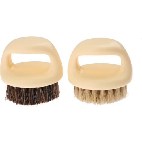 1pc Horse Hair Soft Brush Wooden Handle Shoes Shine Brush Polish Bristle Horse Hair Buffing Brush For Dremel Rotary Tool