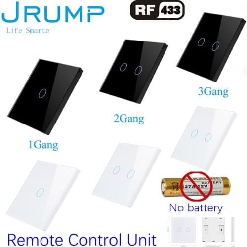 Feel free to paste the RF433 remote control touchable remote control unit tempered glass panel