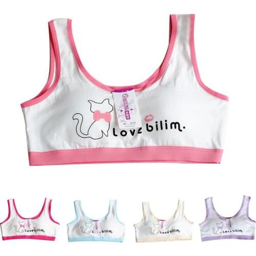 Teen Girls Underwear Vest Young Girls Bra Training Lingerie Vest Teenager Sport Underwear Tube Top Children Clothes 8-16Y