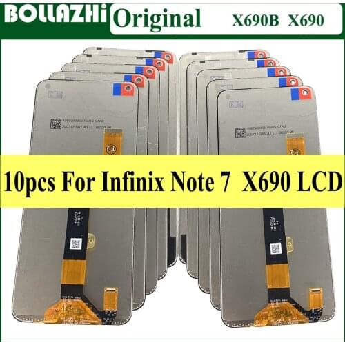 Wholesale 10 Piece Original For Infinix Note 7 X690B LCD note7 Display Touch Screen Digitizer Assembly Brand New x690 LCD Repair