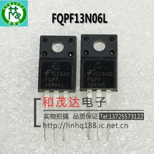 Original New 5PCS/ FQPF13N06L 13N06L 60V 13A TO-220F MOS TO220F