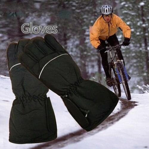 1 pair Cycling Skiing Gloves Hunting Electric Warm Windproof Waterproof Heated Gloves Battery Powered Hunting Winter Warmer