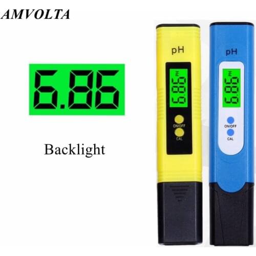 Amvolta PH Meter Backlight High Precision for Water Quality Tester with 0-14 Measurement Range Suitable Aquarium Swimming Pool