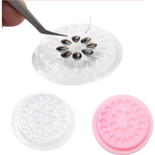 20 Pcs Eyelash Extension Glue Holder Convenient Durable Gasket Pallet for Eyelash Extension Glue Stand Pads
