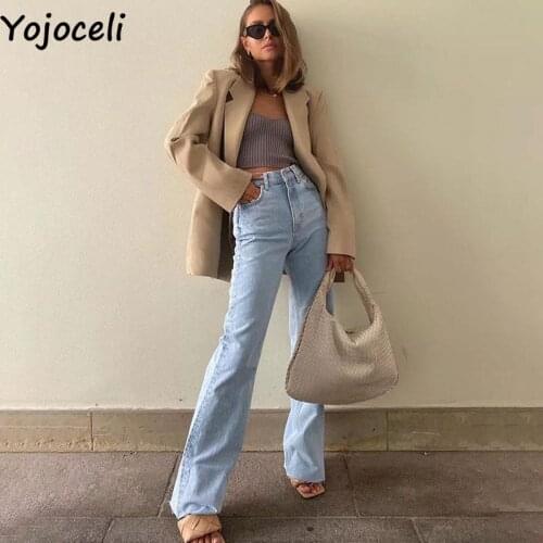 Женские прямые джинсы Yojoceli China At AliExpress